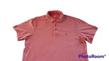 Izod Saltwater Polo Shirt Mens XL Short Sleeve Stretch Relaxed Classics Salmon