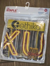ETHIKA THE STAPLE LUXURY FASHION GOALS BOXER BRIEFS  SIZE MEDIUM