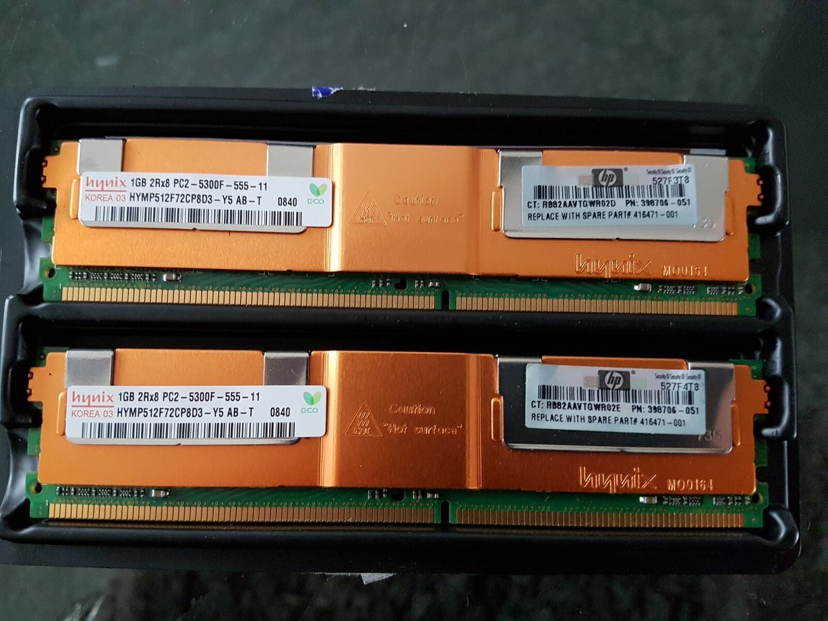 Hynix 1GB 2Rx8 PC2 - 5300F-555-11 - ECC Server - DDR2-667 Hynix 1GB 2Rx8 PC2 - 5300F-555-11 - ECC Server - DDR2-667
