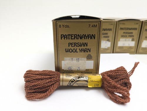 Paternayan Persian Wool Yarn 8 Yards 3-Ply Lot NOS ~ FULL BOXES ~ Many Colors - Picture 34 of 39