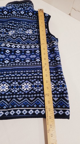 Karen Scott Sport Blue Fleece Vest Size PP - Picture 3 of 7