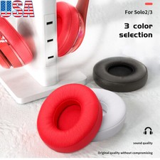 2Pcs Replacement Ear Pads Cushion Cover For Beats Solo2 /Solo3 Wireless / Wired