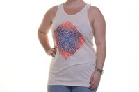Lucky Brand Jeans Wide-strap Printed Racerback T Nigori Size L on sale Lucky Brand Jeans Wide-strap Printed Racerback T Nigori Size L on sale