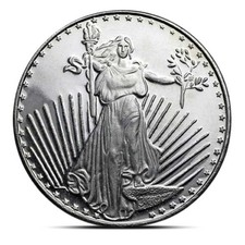 1 oz Saint Gaudens Silver Round (SilverTowne) 96.27 per troy oz