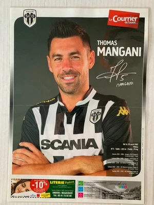 POSTER AVANT MATCH COURRIER DE L'OUEST ANGERS SCO - THOMAS MANGANI - Photo 1/2