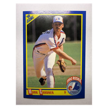 Score Mark Gardner Montreal Expos 1990 Rookie Baseball Card MLB #639. rookie card picture