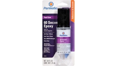 Für PERMATEX 60-023 epoxy glue 1min PERMATEX syringe 2x25g transparent quick-dr