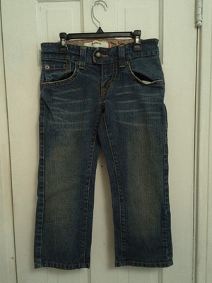 Levi s 504 Slouch Dark Wash Low Rise Cuffed Jean Capris Juniors Size 1 Jeans K