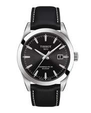 Unused TISSOT Gentleman Powermatic 80 T127.407.16.051.00 Silver Men Watch in Box