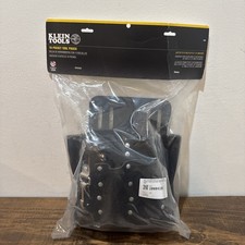 Klein Tools 5165 With 10 Pocket Black Stitched And Riveted Leather Tool Pouch
