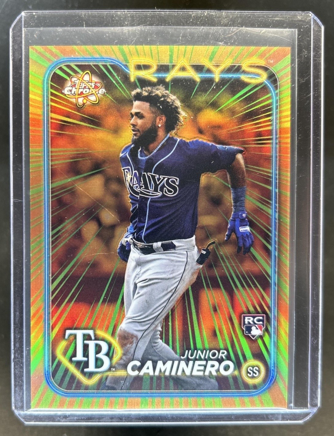 2024 Topps Chrome Junior Caminero Radiating Rookies RC Rookie #RR-12 Rays