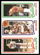 1980-81 Topps Mike Newlin / Wes Unseld / Reggie Theus TL #50 / 159 / 243