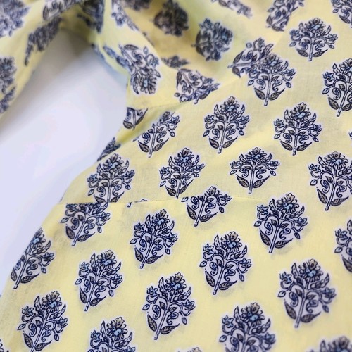 J. Jill Hemd mit einer Tasche gerafft hinten gelb Topas Medaillon Blumenmuster mittel zierlich - Bild 6 von 11