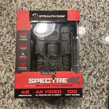 Stealth Cam Spectre 4K Dual-Core Cellular 48MP Trail Camera 100 Foot Range