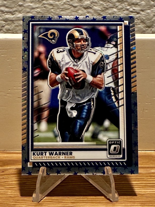 2025 Donruss Optic KURT WARNER Stars Prizm Parallel #27 St. Louis Rams HOF