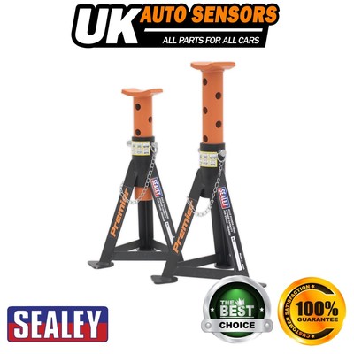 Sealey Premier Axle Stands (Pair) 3 Tonne Capacity per Stand Orange AS3O