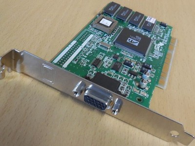 ATI Rage IIC mach64 VT4 109-40600-10 AMC V2.0 2MB VGA Retro PCI Grafikkarte*g795