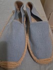 Womens Light Blue BNWOB Canvas Lands End Espadrilles Size 10 — photo 1