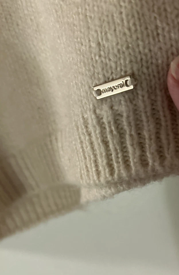 MAYORAL BEBÉ BEIGE FLORAL JACQUARD SUÉTER 36 MESES DOBLADILLO ACANALADO PRECIOSO Foto 2 de 4