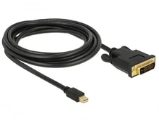 DeLOCK 83990 3 m Mini DisplayPort DVI-D Black Video Cable Adapter Mini DisplayPo