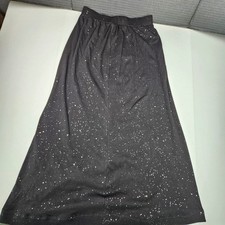 Handmade Black Starlight Glitter Maxi Skirt Whimsigoth Witchy Fairycore Costume