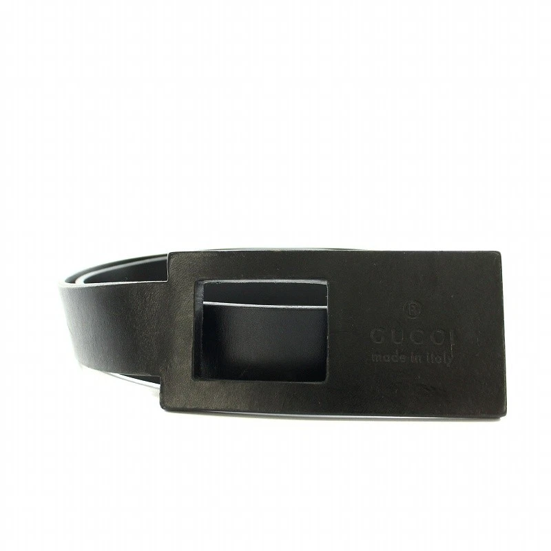 Gucci Ceinture Oeillet Cuir Noir 70 28 037 1524 1430 /Yt Oh Femme