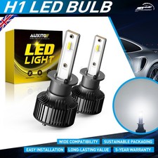 2pcs H1 LED Car Lights Headlight Fog Lamp Bulbs Kit High/Low Beam 6000K White UK