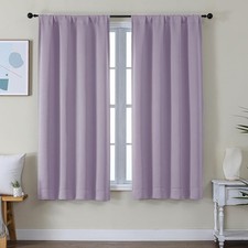 Blackout Curtains 2 Panels Energy Saving Light Blocking Room Darkening Drapes US
