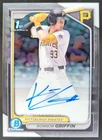 2024 Bowman Draft Konnor Griffin Chrome Auto 1st Prospect Pirates RW3