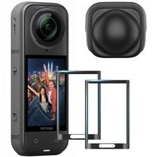 Screen Protector and Lens Cap Combo for Insta360 X5 Accessories, Insta 360 X4...