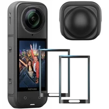 Screen Protector and Lens Cap Combo for Insta360 X5 Accessories, Insta 360 X4...