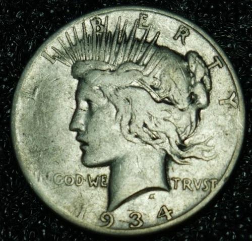 1934-S Peace Dollar - Fine
