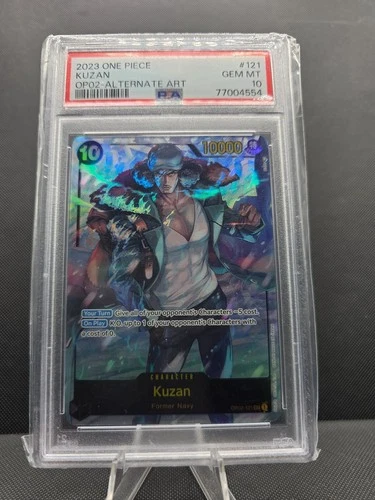 Kuzan (121) (Alternate Art) OP02-121 Paramount War Foil PSA 10