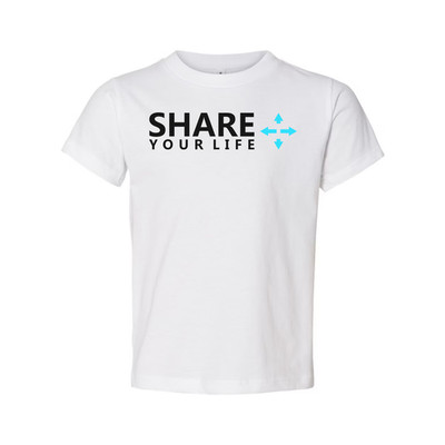 Share Your Life Christian Unisex Graphic Tee With Cross Arrow Design Short Sleev