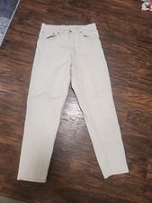 Vintage Levis 550 Jeans Beige Denim Pants Made In USA size W 32 90's Mens