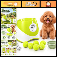 Automatic Dog Ball Launcher for Small Dogs, Mini Tennis Balls, Rechargeable Fetc