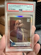 2019 Panini Donruss Optic Holo Zion Williamson #158 Rookie RC PSA 10