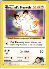 Giovanni's Meowth 74/132 Gym Challenge Pokemon Unlimited VLP on eBay