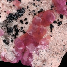 Heterogenite, Cobaltoan Calcite Small Cabinet, Kolwezi, Mutshatsha, DR Congo