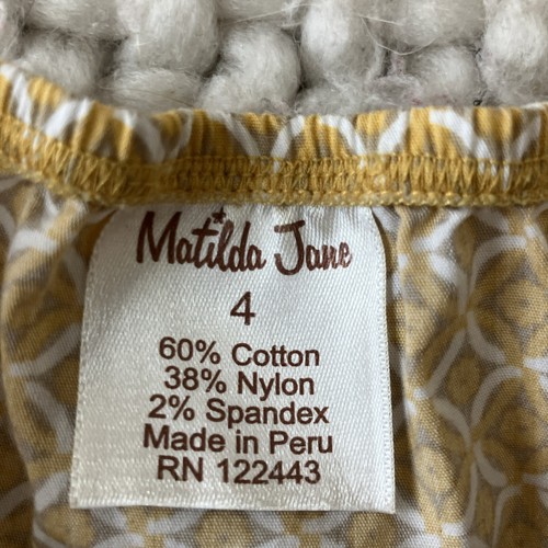 Matilda Jane Girls Skirt 4 Floral Patchwork Boho Cottagecore Twirl Spring Tiered - Picture 11 of 11
