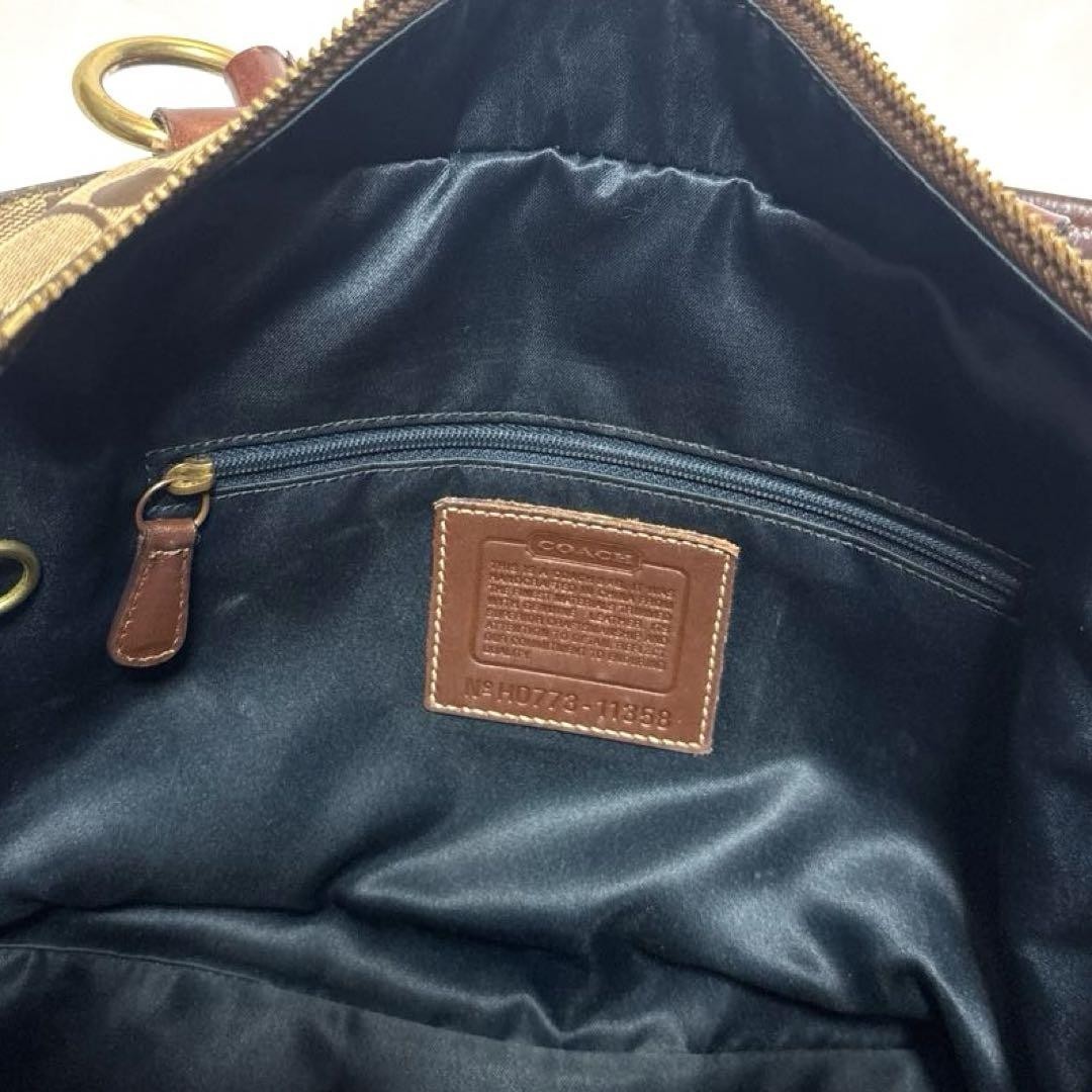 COACH Holiday Patchwork Leather Logo Shoulder Bag… - image 17