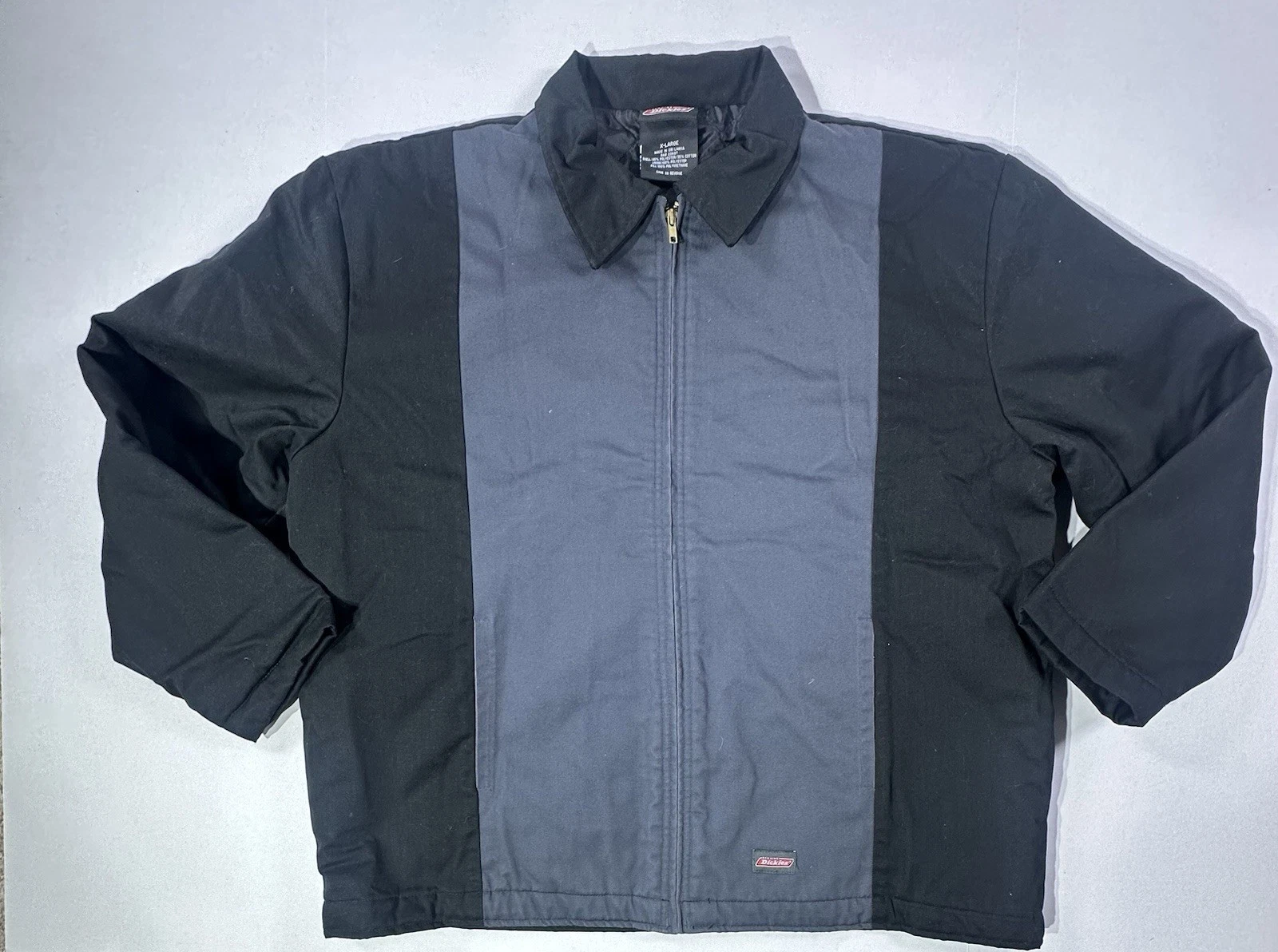 Dickies Work Jacket XL Two-Tone Black Gray Full Zip Quilted Lined Utility Coat
Opens in a new window
