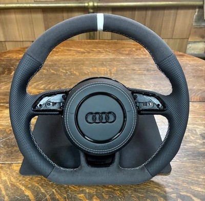Audi B8 B8.5 C7 8V Flat Bottom Steering Wheel Perforated Leather Alcantara DSG