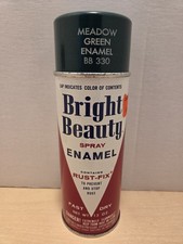 Vintage 1970’s Bright Beauty Spray Enamel BB 330 Meadow Green Can - Feels Full