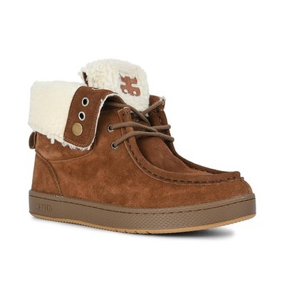 IPATH Cats hohe Lammfellstiefel - braunes Wildleder