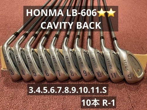 Set De Fers Honma LB-606 H&F – 10 Clubs 3I-SW – Graphite – 3 étoiles – Occasion