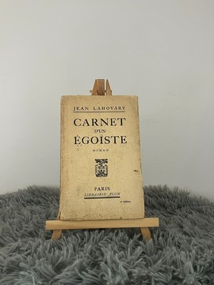 NOTIZBUCH EINES EGOISTEN / JEAN LAHOVARY / ROMAN / BUCHHANDLUNG PLON