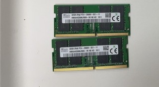 Lot of 2 SK Hynix 32GB DDR4 2666MHz PC4 2666V SODIMM HMAA4GS6MJR8N VK