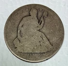 1858-O Seated Liberty Half Dollar, AG Details, Scratched