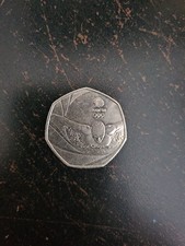 2016 Team GB Olympic Swimming 50p Fifty Pence Piece Coin Circulated